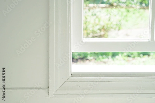 Fototapeta 白い部屋の窓（背景素材）