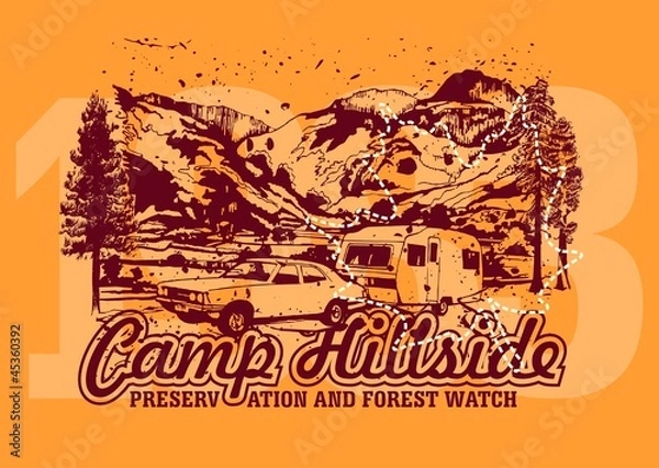 Fototapeta camp site