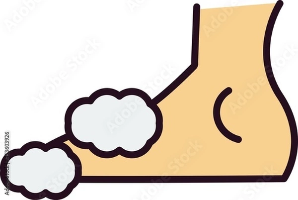 Obraz Foot wash Line filled Vector Line Icon Design