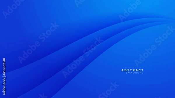 Fototapeta Abstract blue background with wave