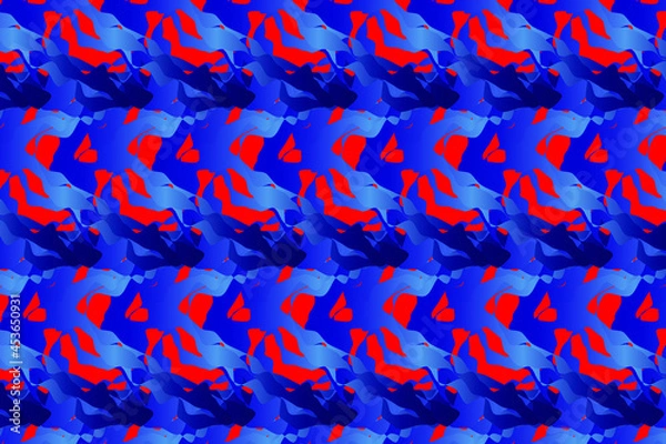 Fototapeta Abstract seamless pattern. Pattern with a geometric texture in Retro style. Active lifestyle.