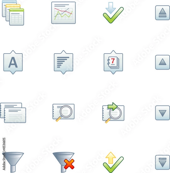Obraz project database icons 2