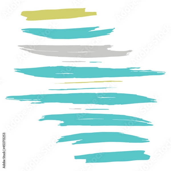 Fototapeta Purple Watercolor Creative. Blue Brushstroke Square. Brushes Scratch. Ink Scratch. Paintbrush Distress. Paint Design. Art Distress. Set Abstract. Grungy Handwritten.