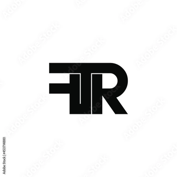 Fototapeta ftr initial letter monogram logo design