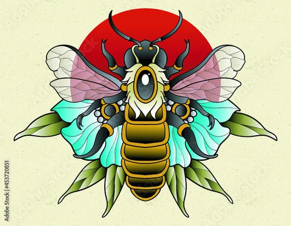 Obraz bee neo traditional