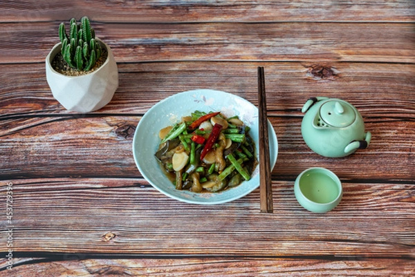 Fototapeta beans and herbs