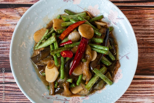 Fototapeta stir fried vegetables