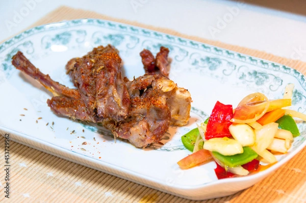 Fototapeta roast mutton chops