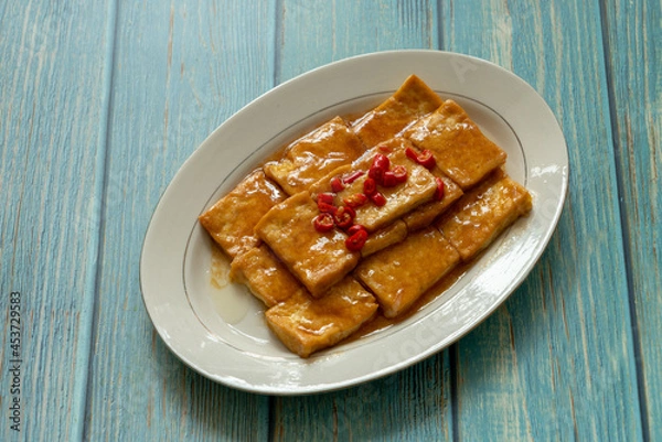 Fototapeta fried tofo