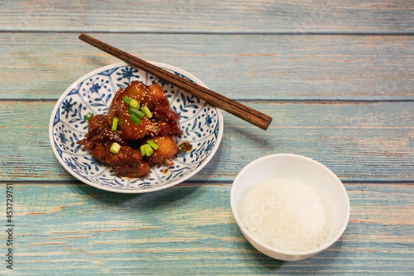 Fototapeta bouilli and rice