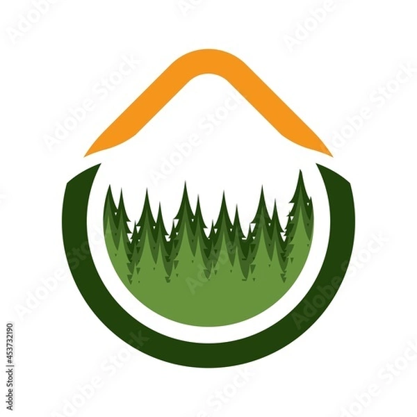 Fototapeta Tree leaf vector logo
