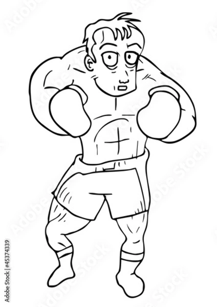 Fototapeta Boxing draw