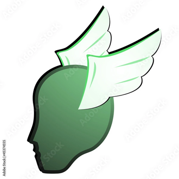 Obraz Fly human icon