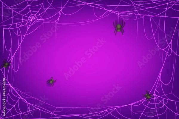 Fototapeta Cobweb dark background decoration vector halloween design element. good for your background, elements and design need.
