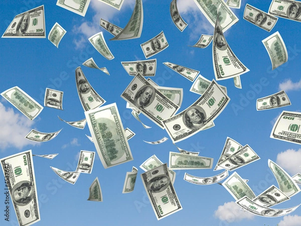 Obraz Pieniądze deszcz