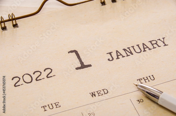 Obraz カレンダー1月