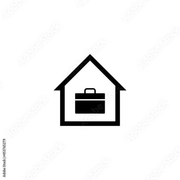 Obraz Working at home icon isolated on white background