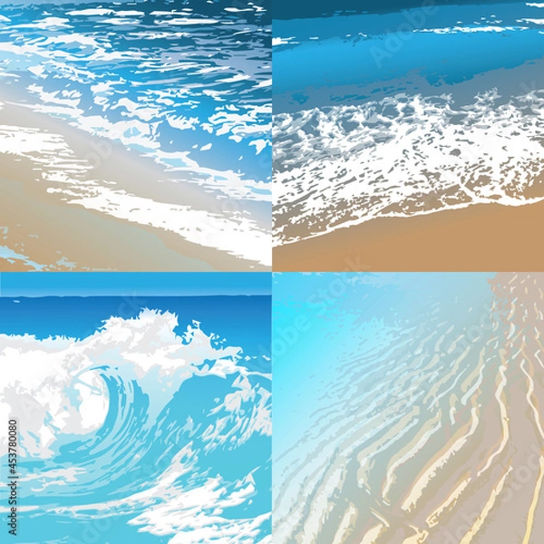 Obraz eps-10 set_sea_cost