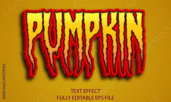 Fototapeta pumpkin text effect, Halloween text effect,
scary text effect,
ghost text effect,