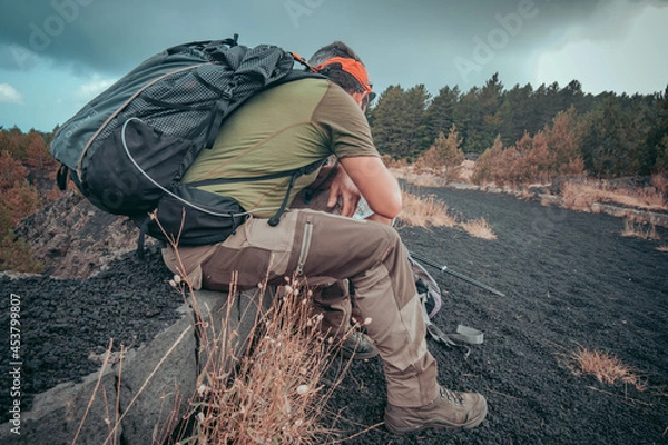 Obraz Hiking Etna Vulcano in Sicily