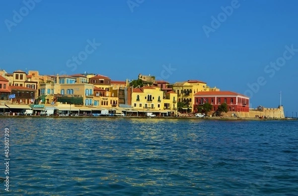 Fototapeta architecture of the old town of Chania, Crete, Greece