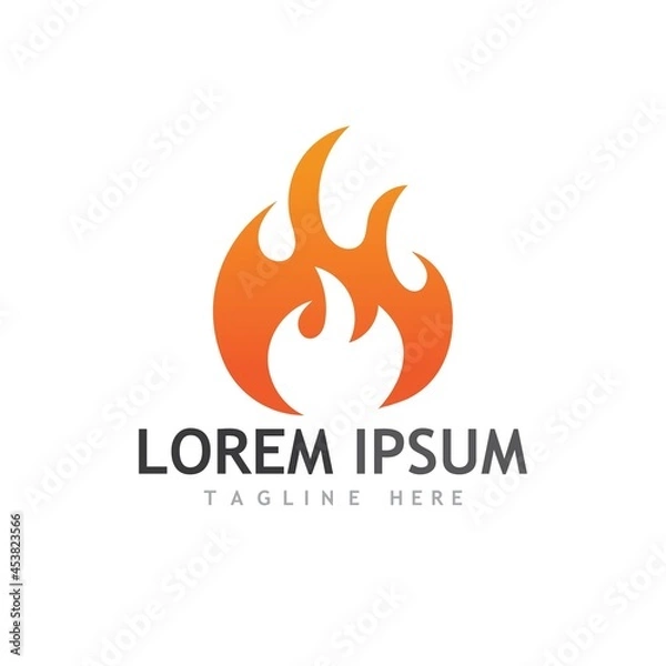 Fototapeta fire logo vector and images