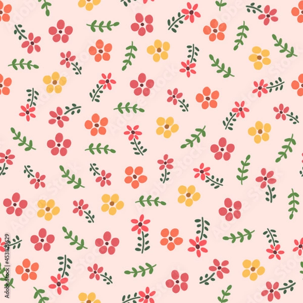 Fototapeta 꽃,식물 일러스트 패턴