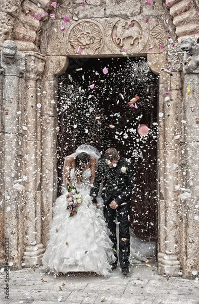 Obraz Młodzi małżonkowie