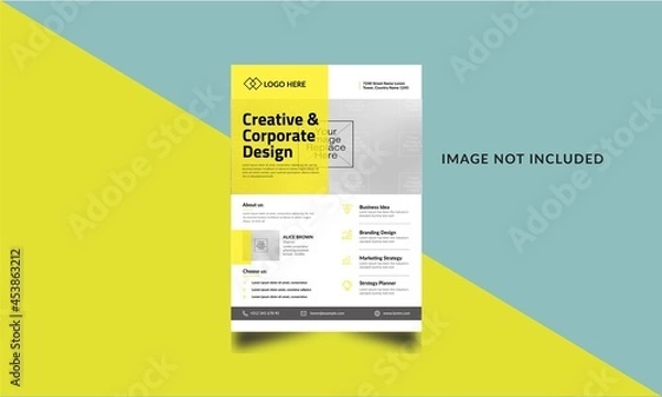 Fototapeta Creative Flyer template