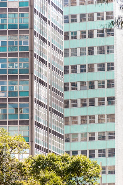 Fototapeta buildings in the center of Rio de Janeiro, Brazil.