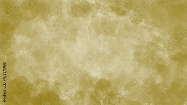 Obraz Golden watercolor background with a spotlight in the center for copy space