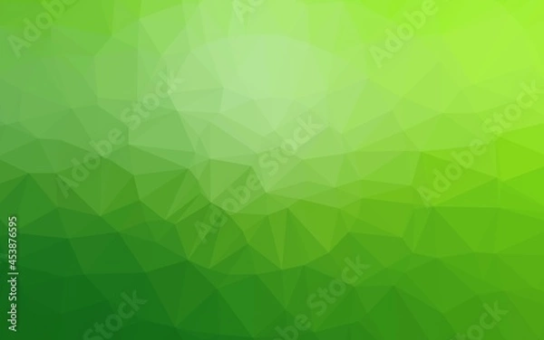 Obraz Light Green vector polygonal pattern.