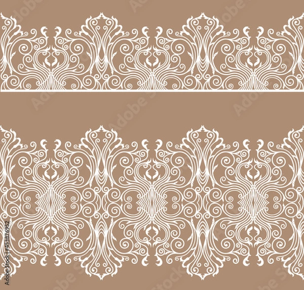 Fototapeta white openwork borders