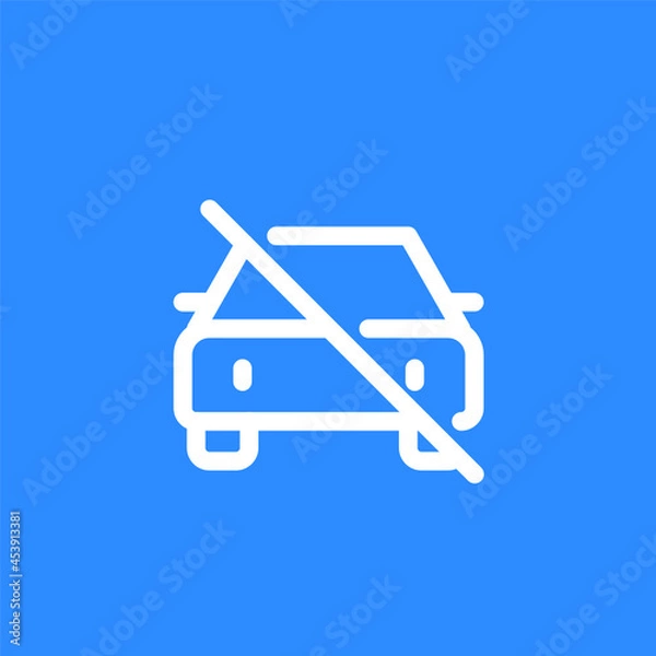 Fototapeta Car Not Allowed