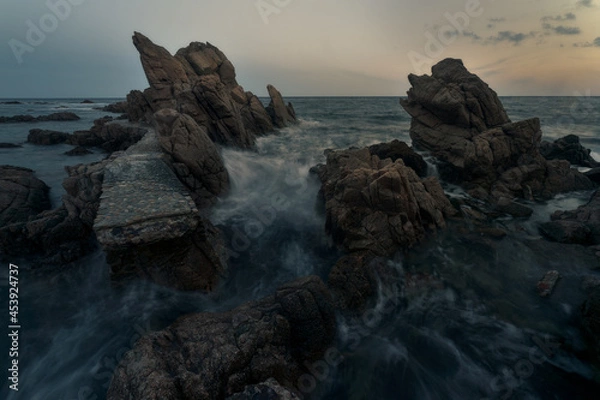 Fototapeta Fine art image of Cala Canyet in Sant Feliu de Guixols