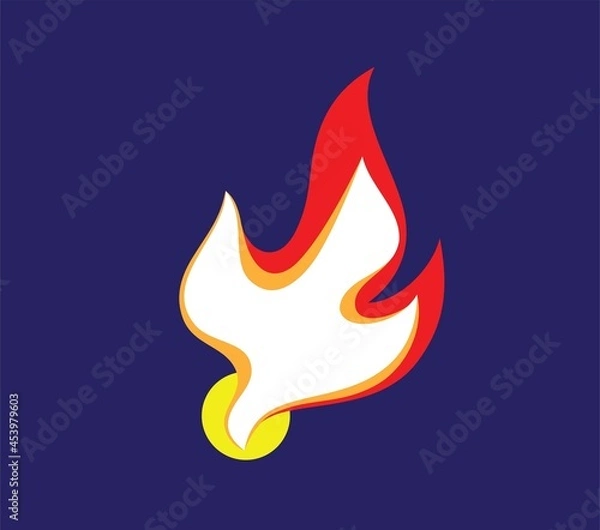 Obraz Holy spirit Fire, art vector design
