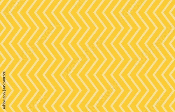 Fototapeta Seamless yellow zig zag wavy chevron pattern