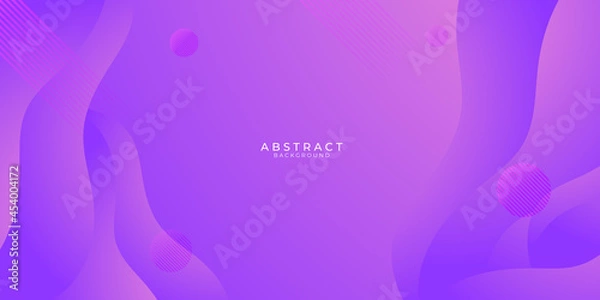 Fototapeta Abstract background made of halftone dots and curved lines in dark purple colors 