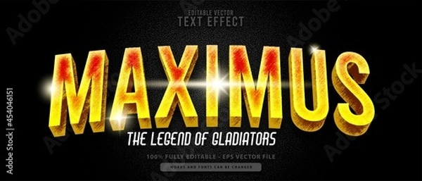 Obraz Maximus Modern Superhero Editable Text Effect