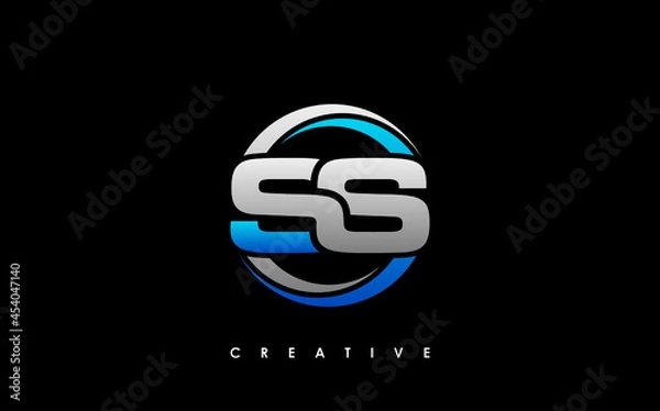 Fototapeta SS Letter Initial Logo Design Template Vector Illustration