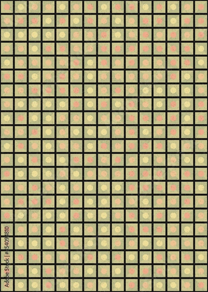 Fototapeta Abstract Geometric Pattern generative computational art illustration