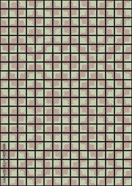 Fototapeta Abstract Geometric Pattern generative computational art illustration