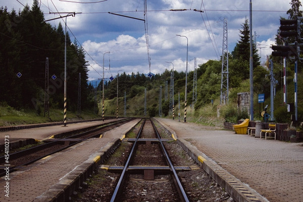 Obraz railway in the mountains