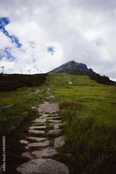 Fototapeta path to the mountain