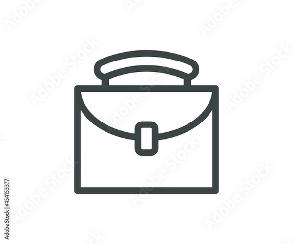 Fototapeta suitcase outline icon - vector