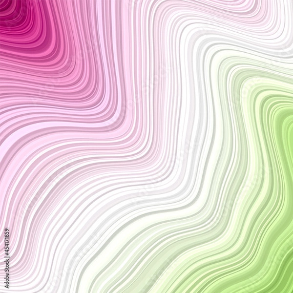 Fototapeta Wavy background with purple, yellow, and green gradients, ideal for modern design.