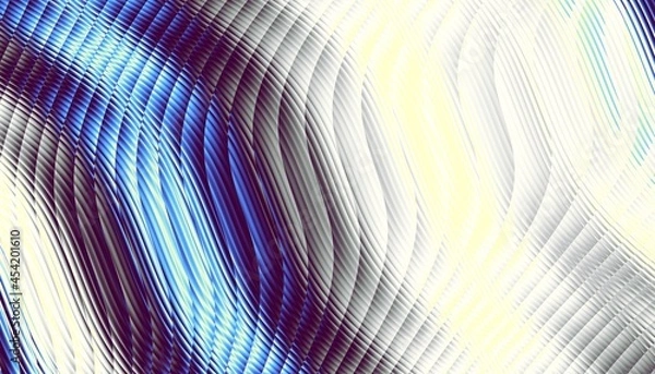 Obraz Futuristic background. Thin wavy lines.