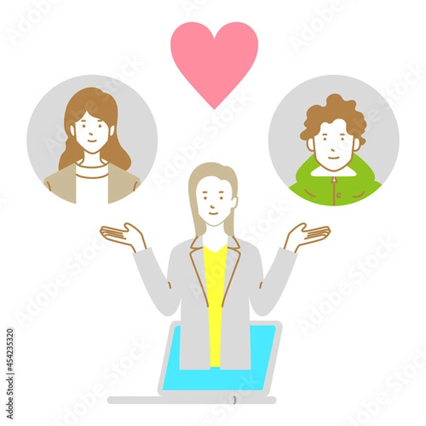 Obraz 理想の相手を紹介する恋愛アドバイザー