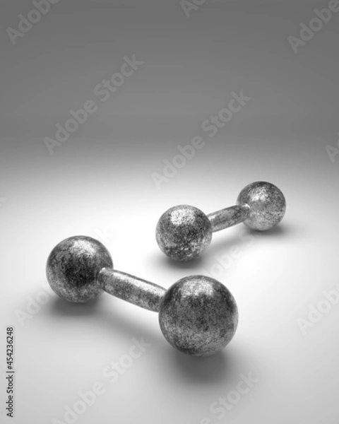 Obraz 錆びた鉄のダンベル
