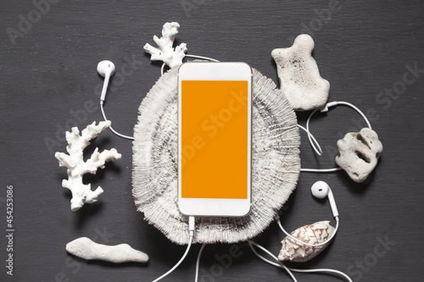 Obraz Smartphone with a blank screen